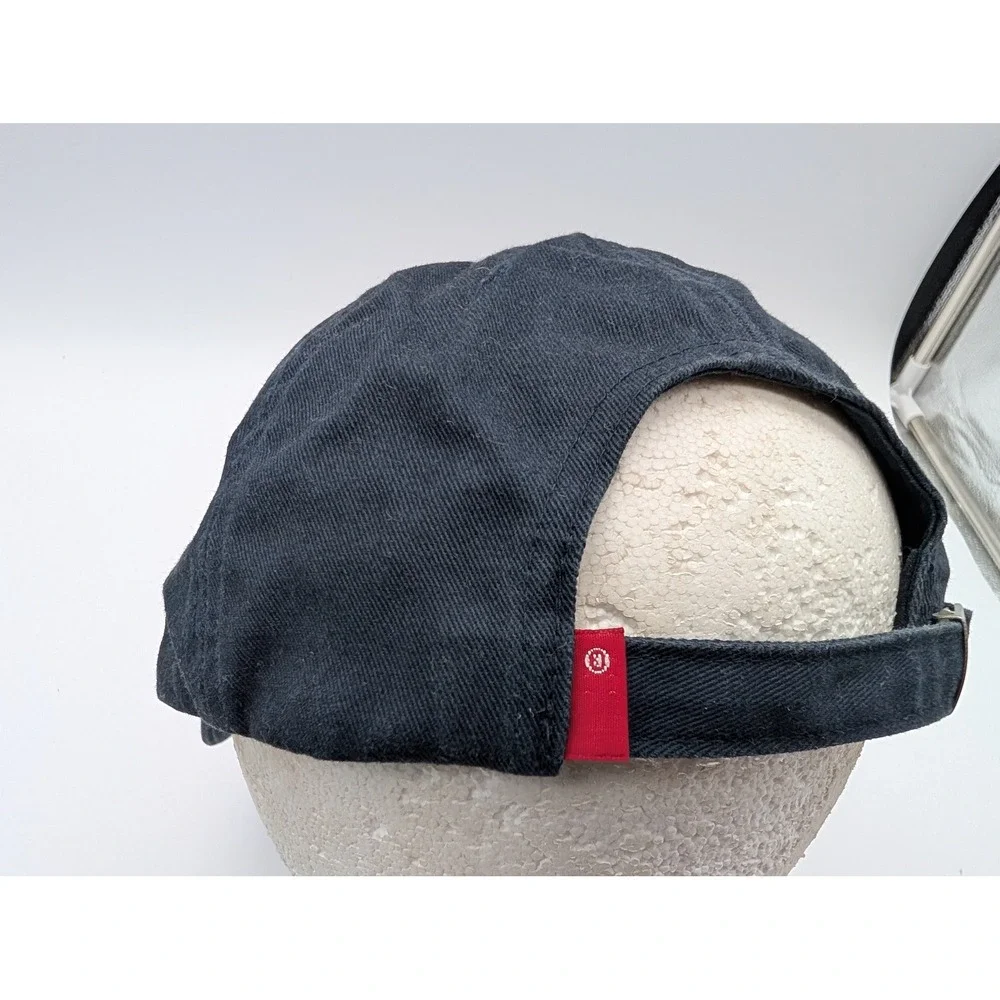 Levis Baseball Cap Navy Blue Red Logo Patch Adjustable Cotton Hat UN